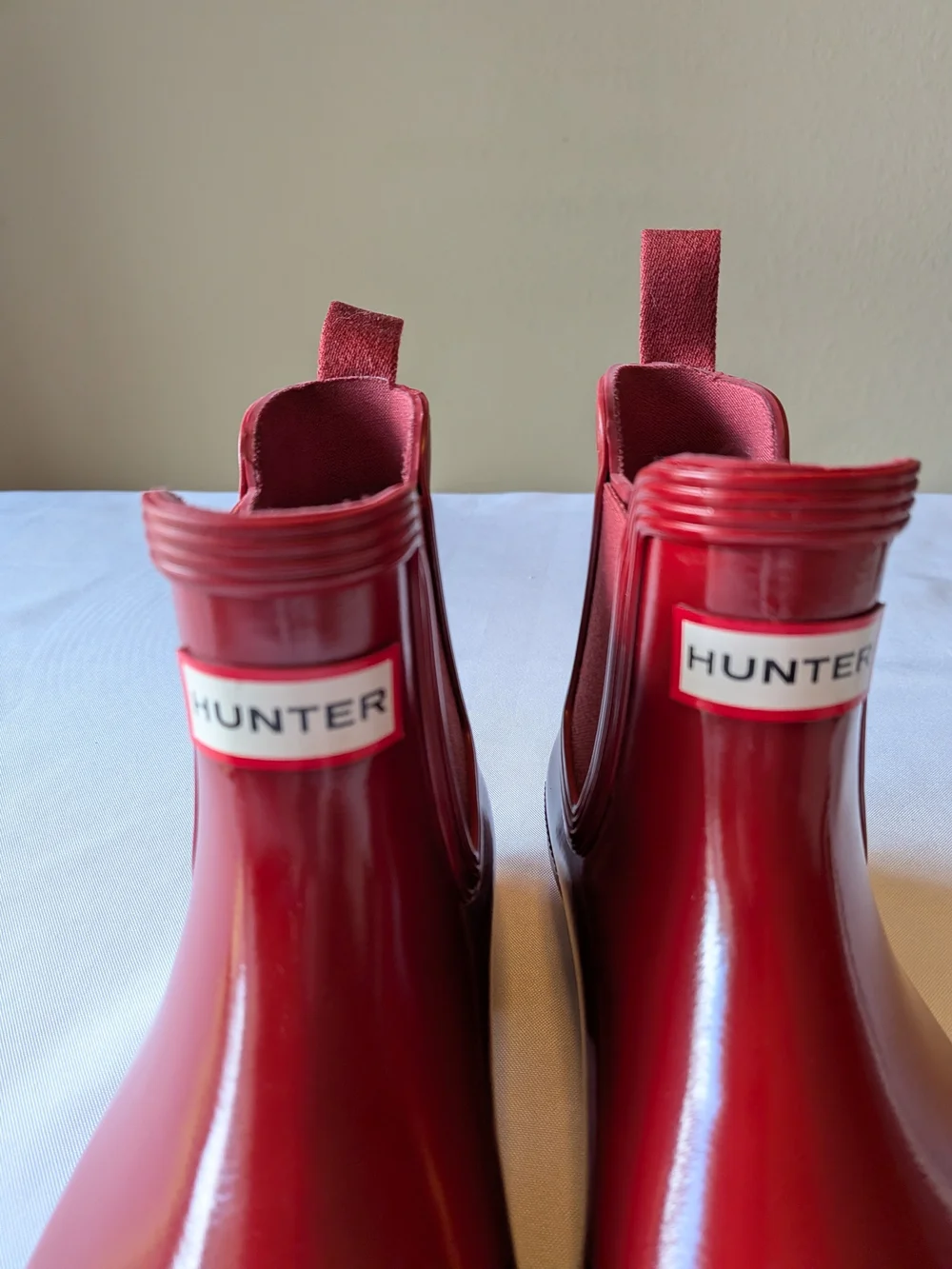 Hunter Short Gloss Rain Boots - Red